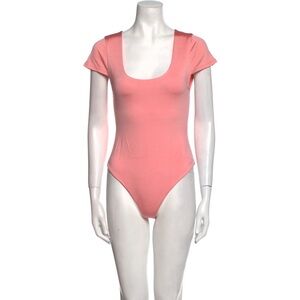 Alice + Olivia Coral Pink Bodysuit